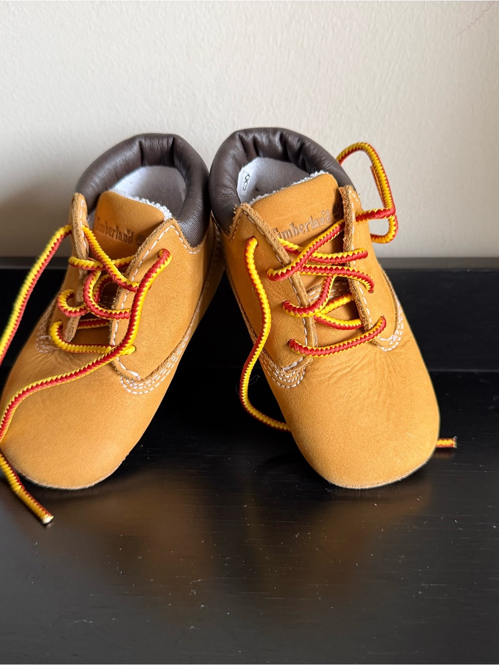 Timberland Infant Buttercups Wheat Leather Baby Boots Size 3
